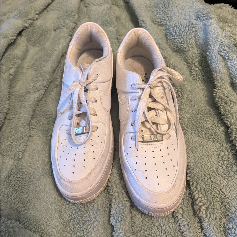 Nike White Mesh Sneakers